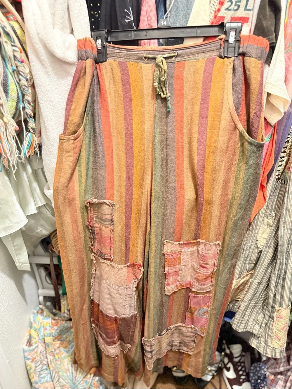 Jaded Gypsy Endless Rainbows Wide-Leg Pants